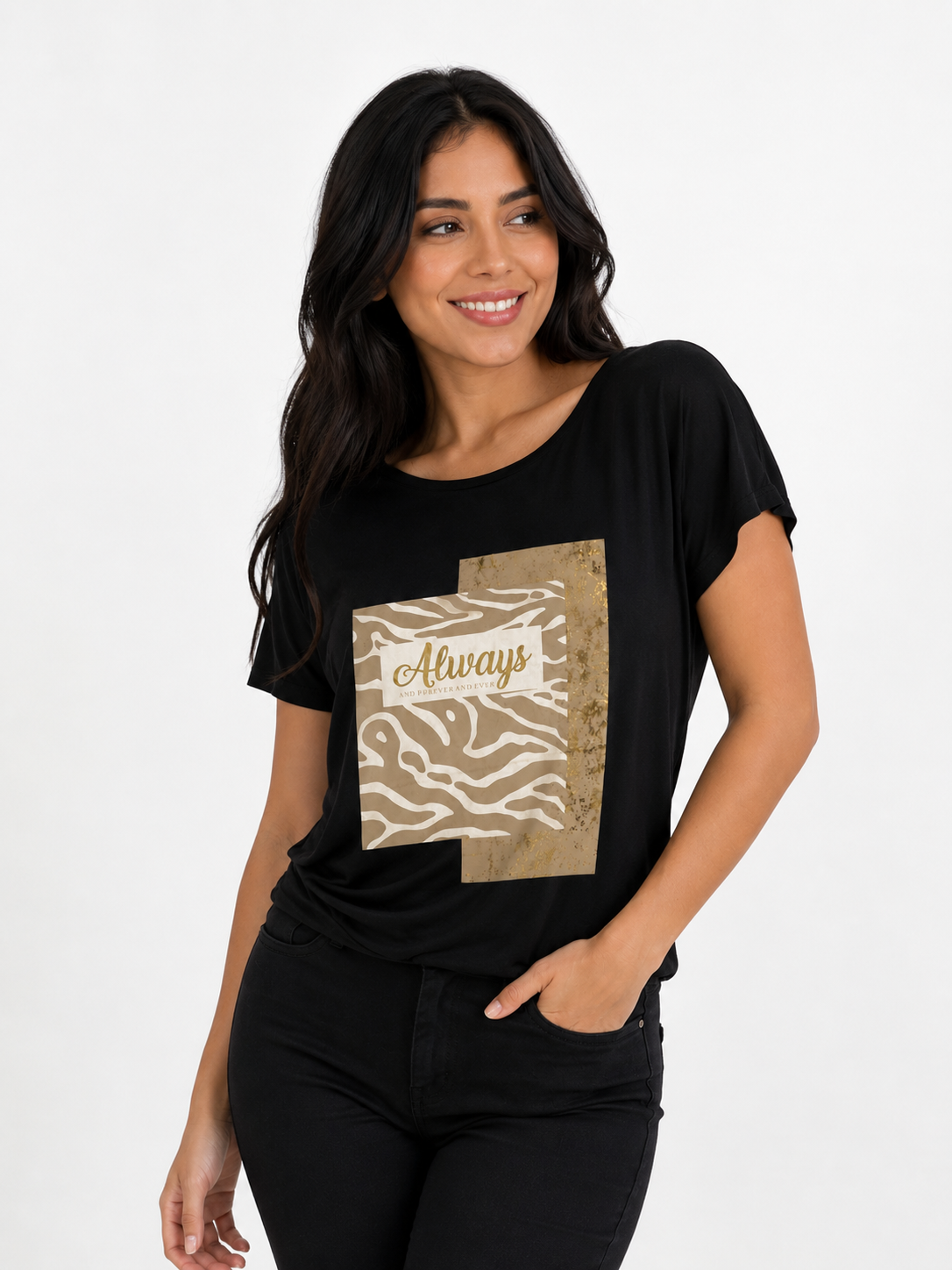 Camiseta mujer estampada