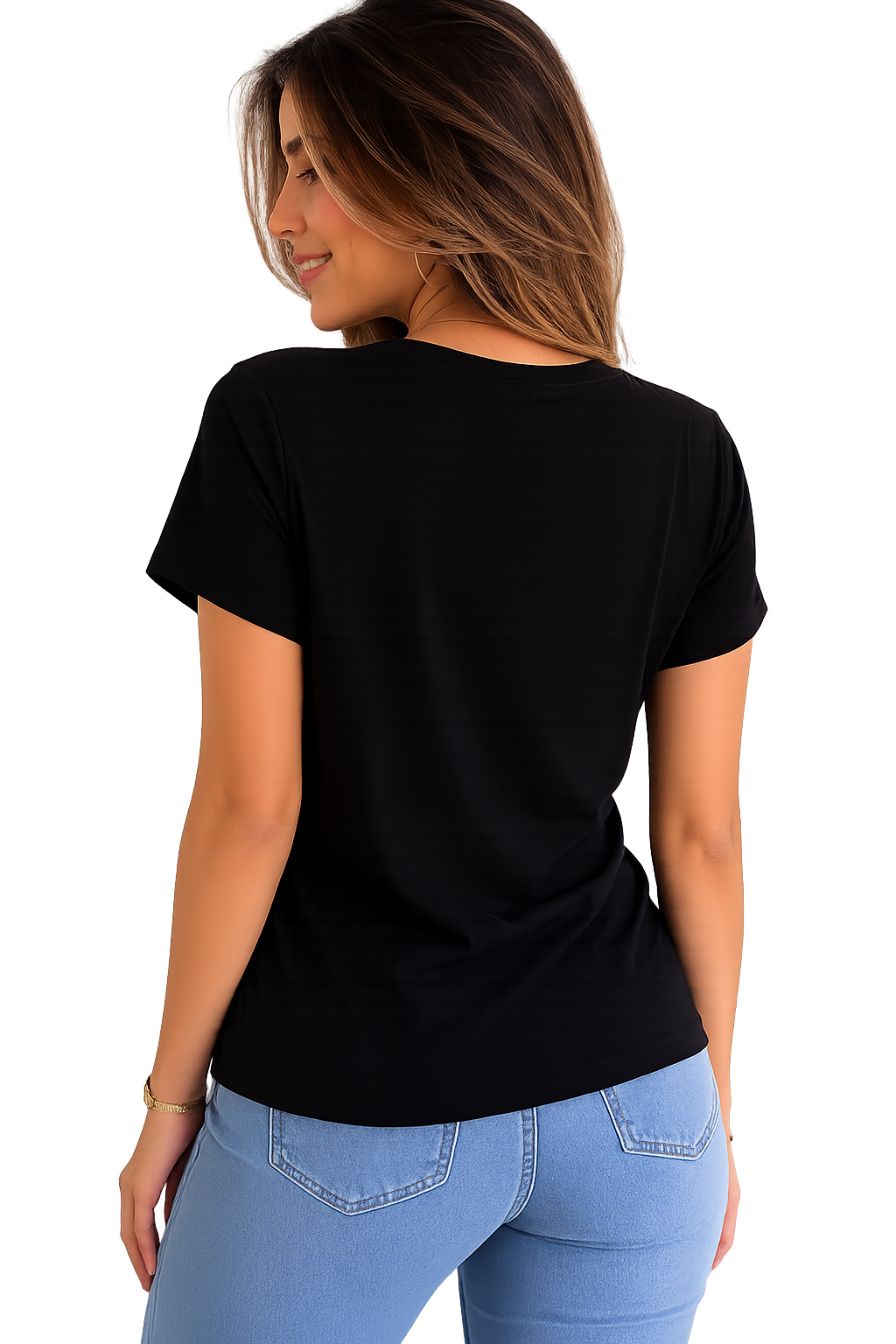 Camiseta mujer manga corta estampada - Imagen 3