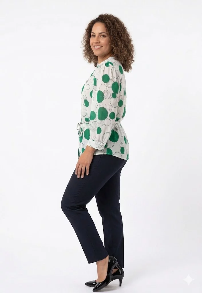 Blusa mujer manga 3/4 pepas - Imagen 5