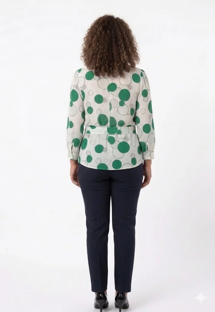 Blusa mujer manga 3/4 pepas - Imagen 6