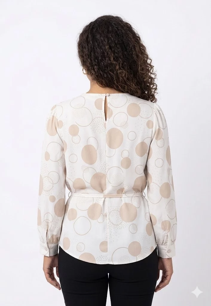 Blusa mujer manga 3/4 pepas - Imagen 3