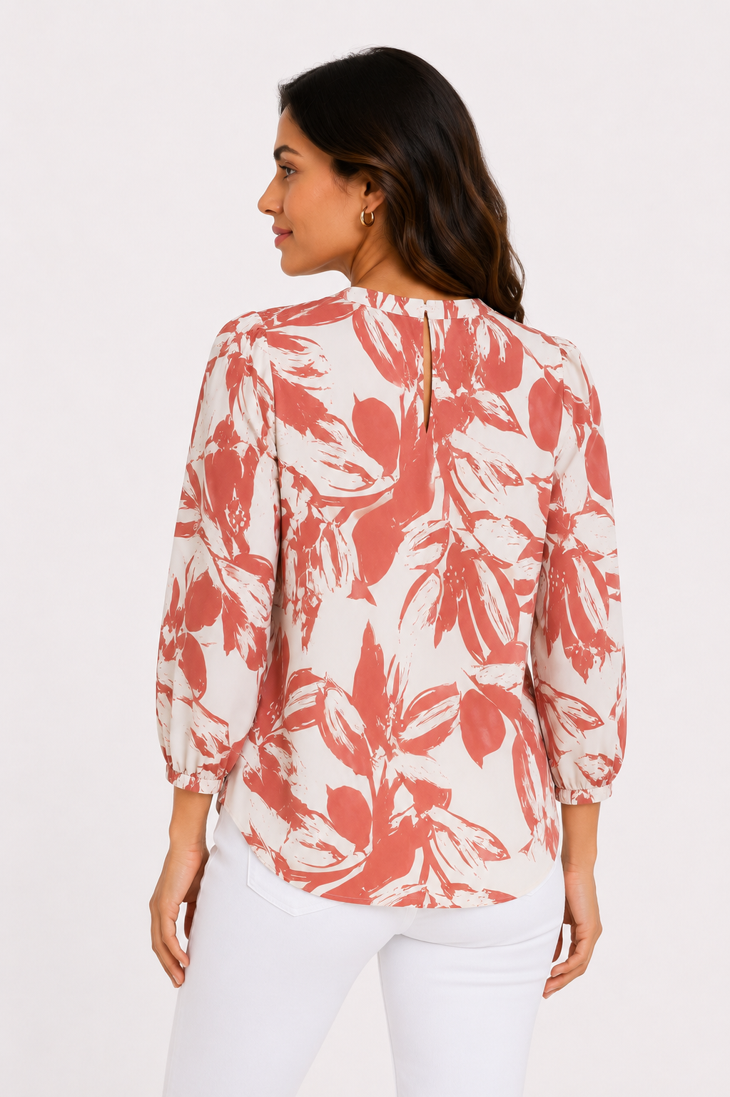 Blusa mujer manga 3/4 estampada - Imagen 4
