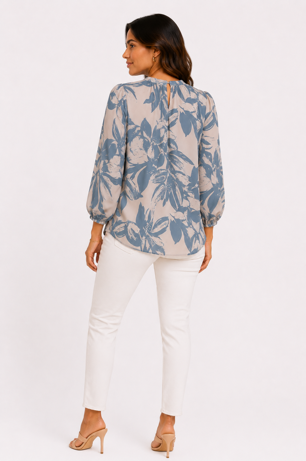 Blusa mujer manga 3/4 estampada - Imagen 7