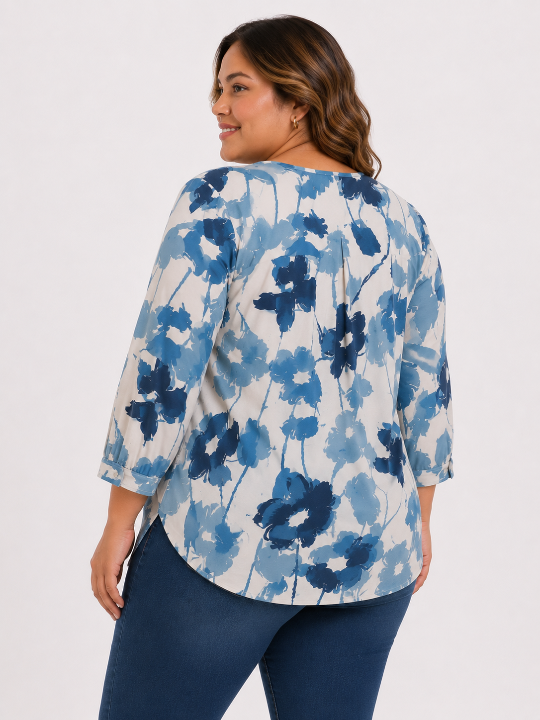 Blusa mujer manga 3/4 estampada - Imagen 6