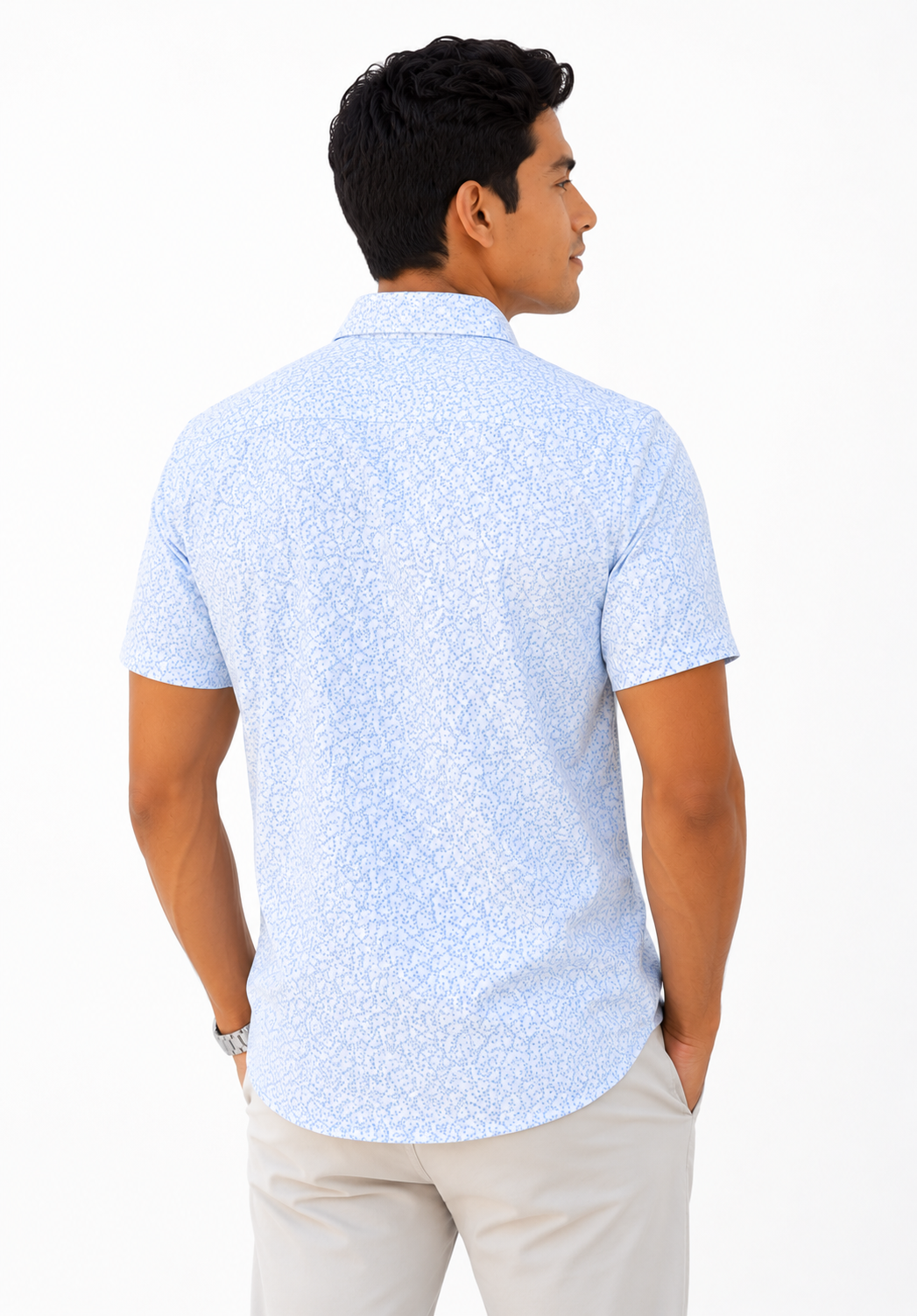 Camisa hombre manga corta estampada - Imagen 6