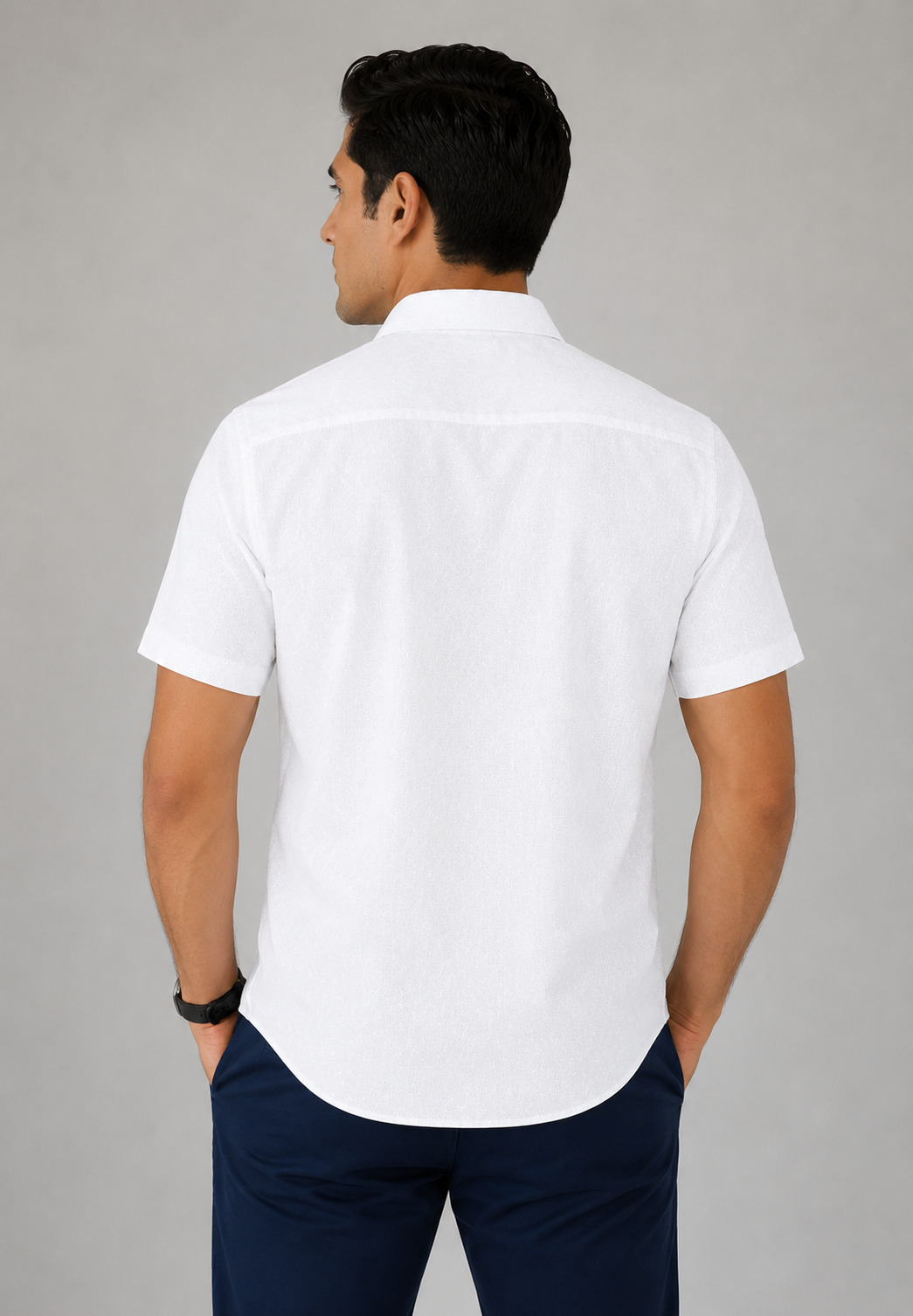 Camisa hombre manga corta estampada - Imagen 8