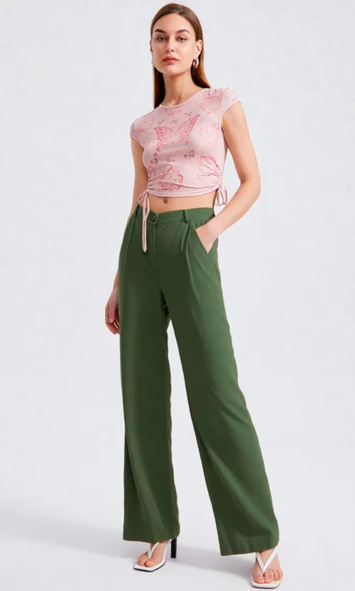 Pantalón mujer unicolor