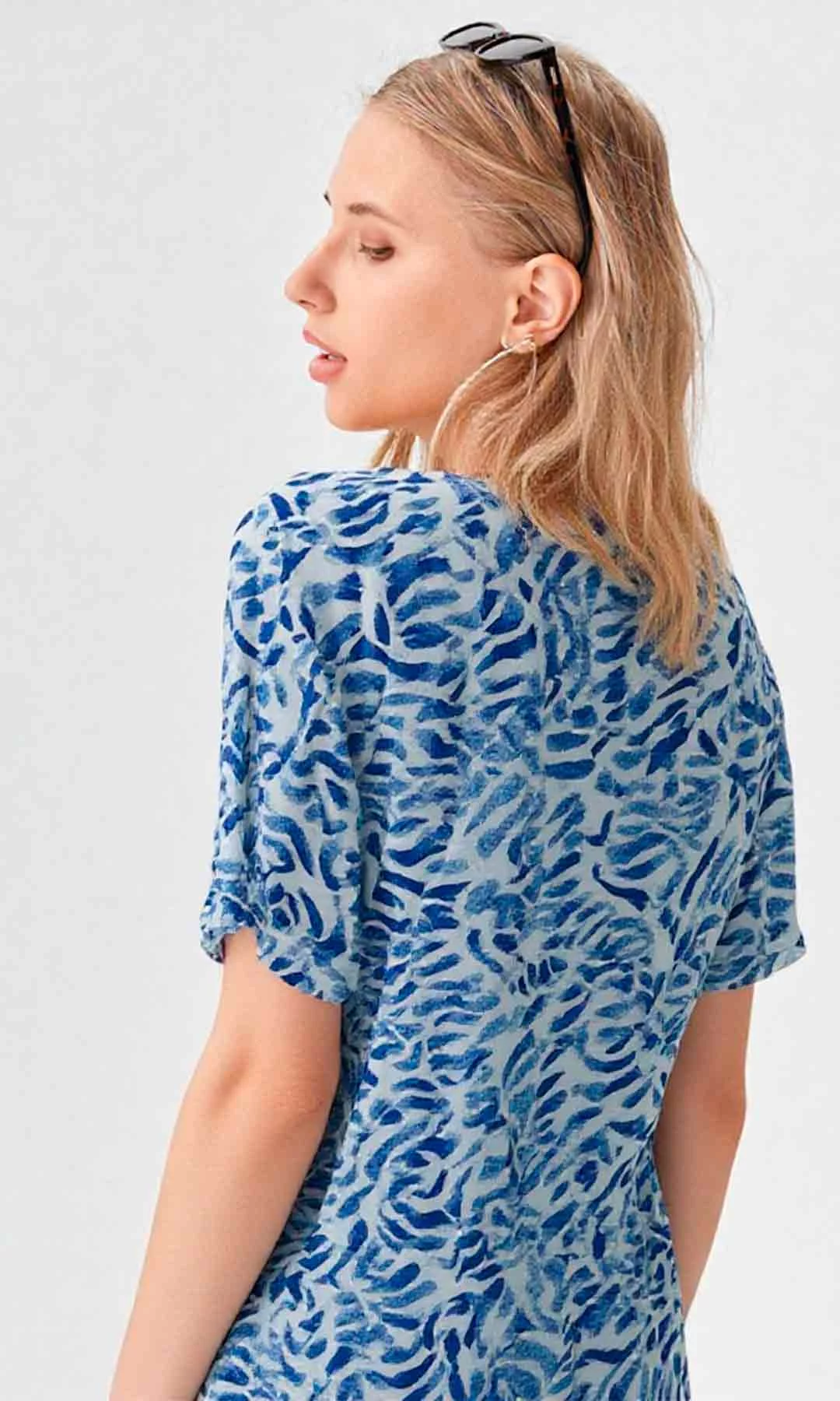 Camiseta mujer manga 3/4 estampada - Imagen 4