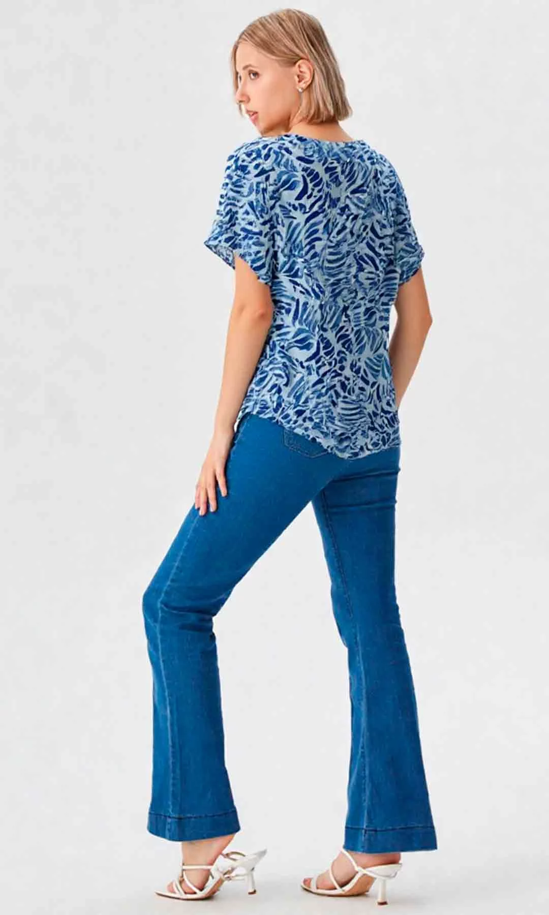 Camiseta mujer manga 3/4 estampada - Imagen 7