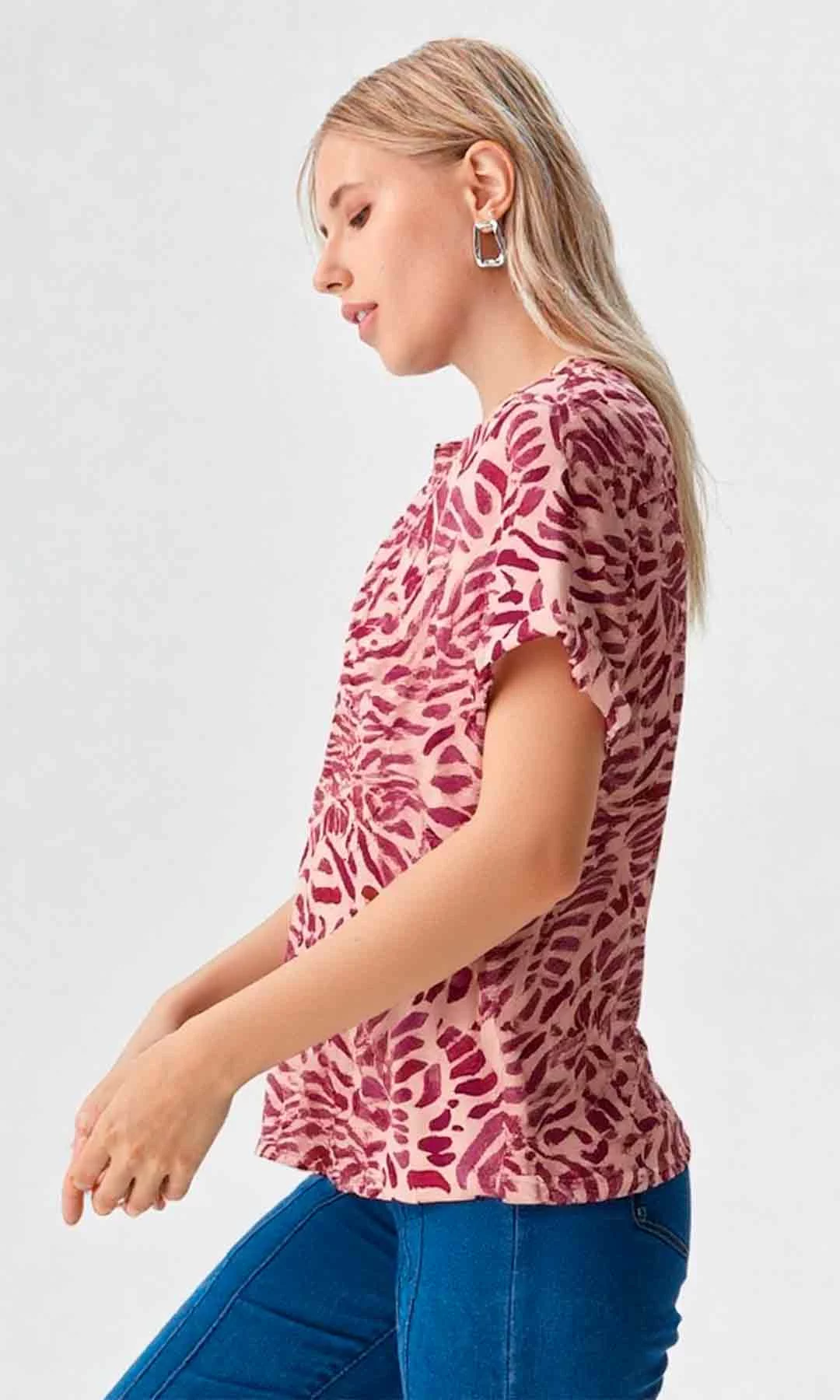 Camiseta mujer manga 3/4 estampada - Imagen 11