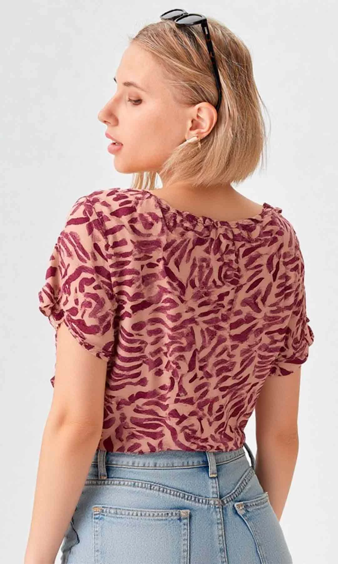 Camiseta mujer manga 3/4 estampada - Imagen 10