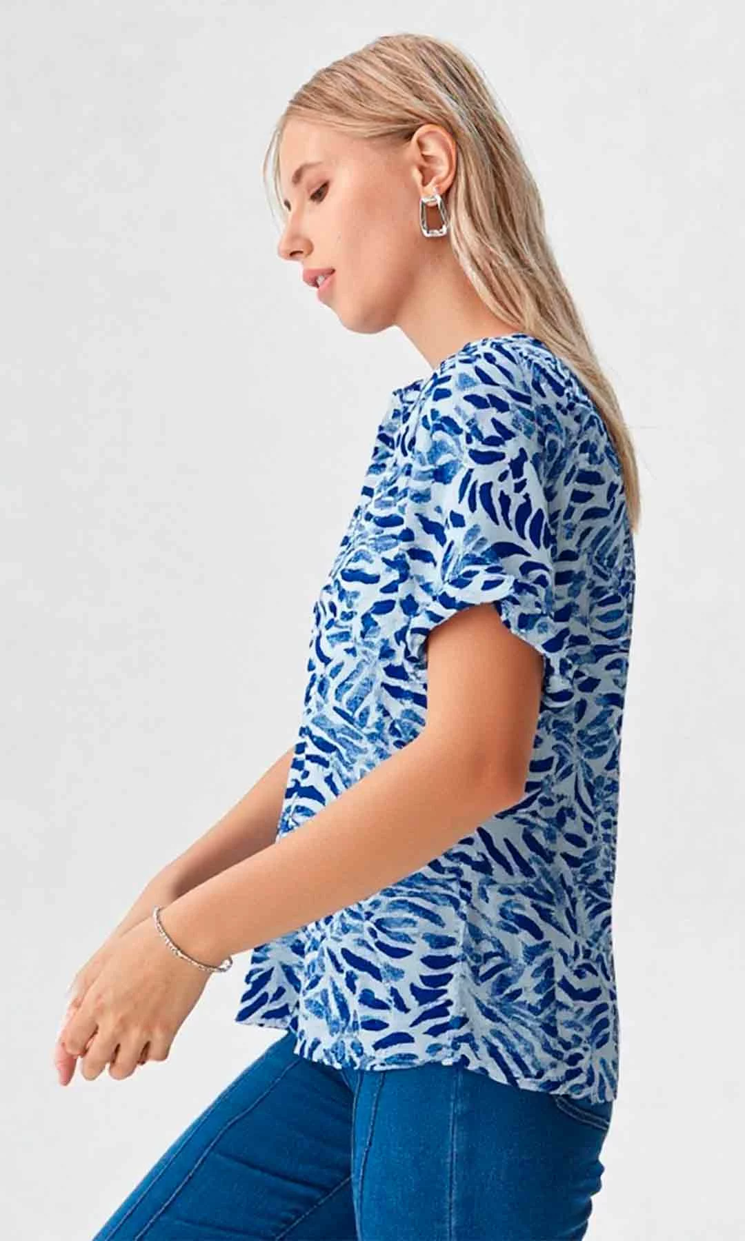 Camiseta mujer manga 3/4 estampada - Imagen 5