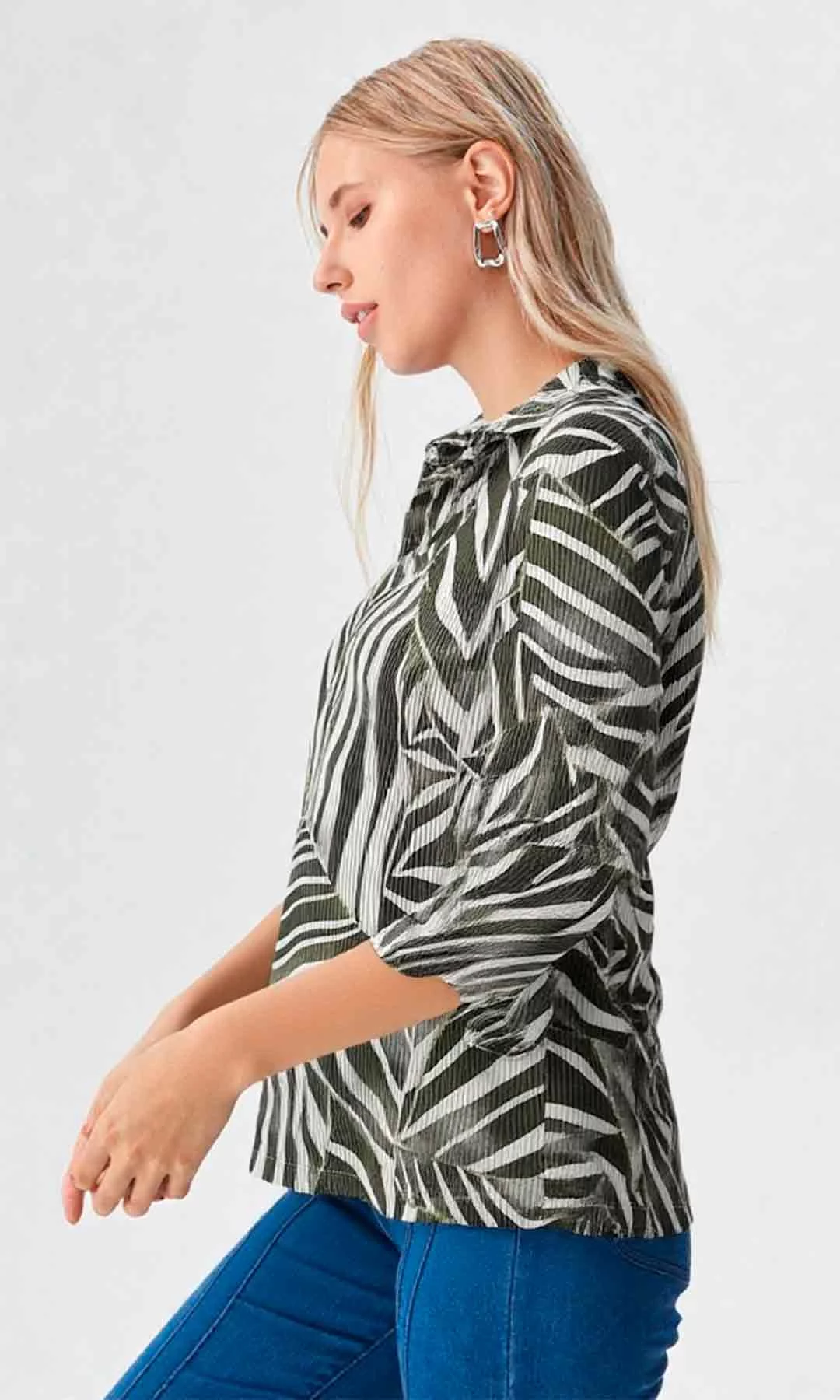 Camiseta mujer manga 3/4 estampada - Imagen 6