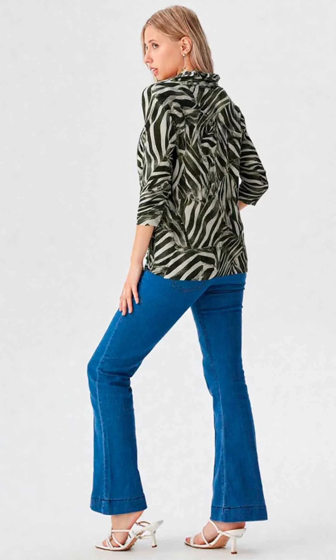 Camiseta mujer manga 3/4 estampada - Imagen 4