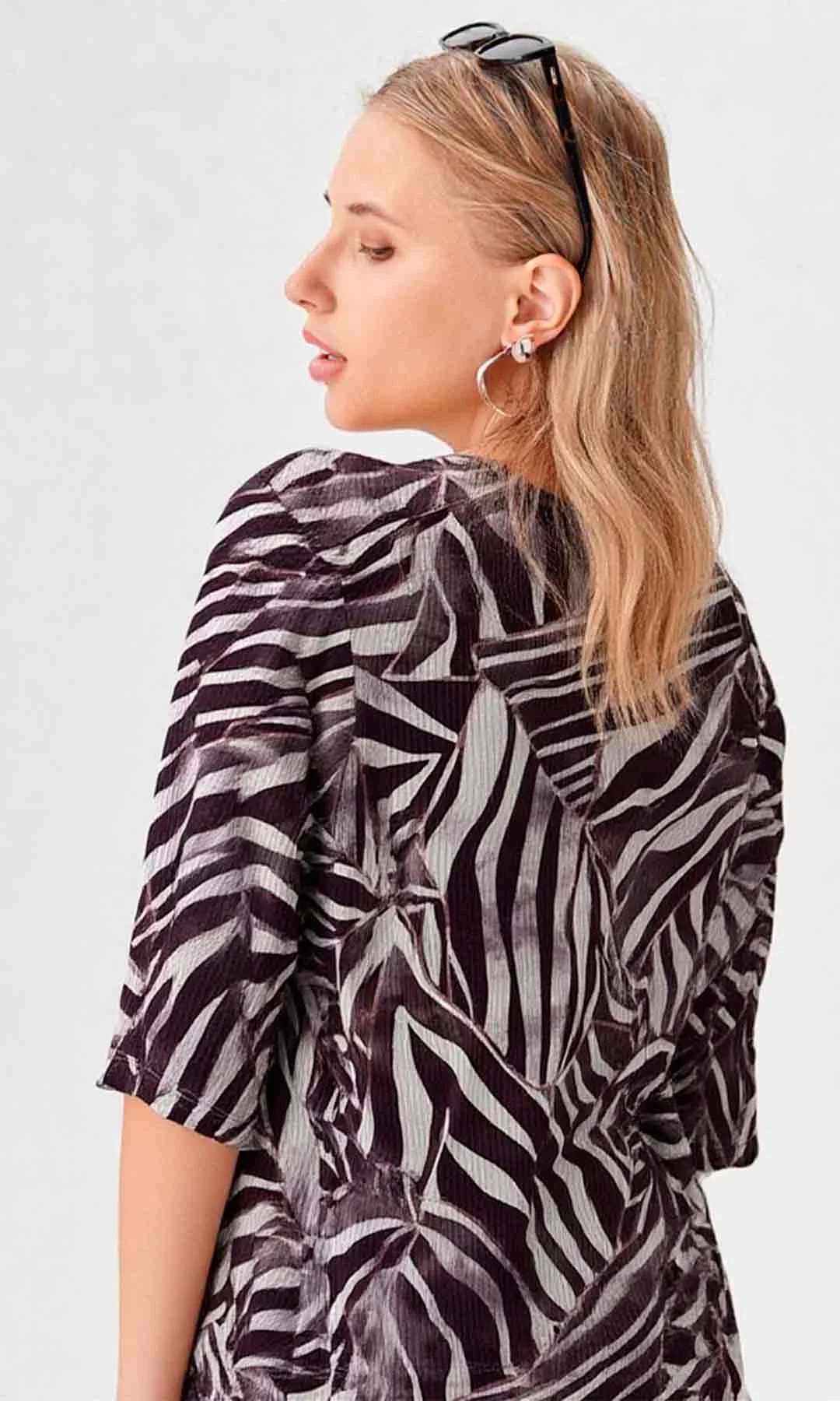 Camiseta mujer manga 3/4 estampada - Imagen 10