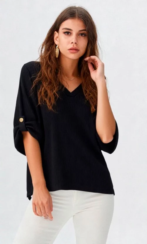 Camiseta mujer unicolor