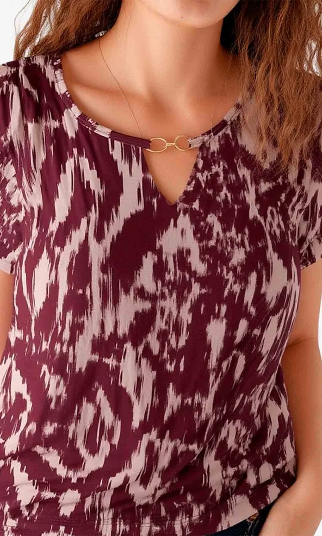 Camiseta mujer manga corta estampada - Imagen 6