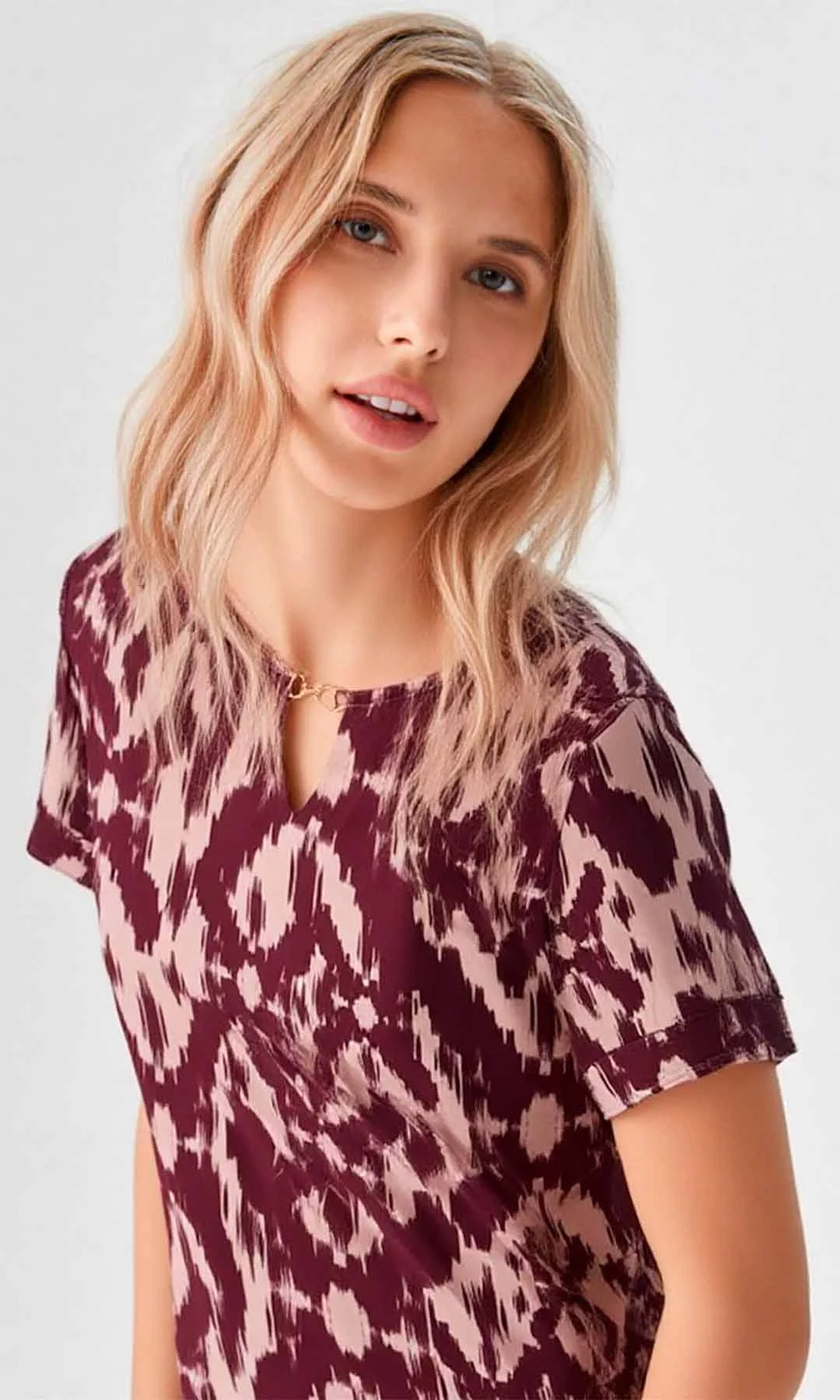 Camiseta mujer manga corta estampada - Imagen 3