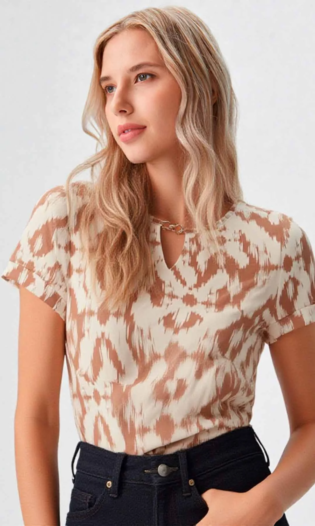 Camiseta mujer manga corta estampada - Imagen 7