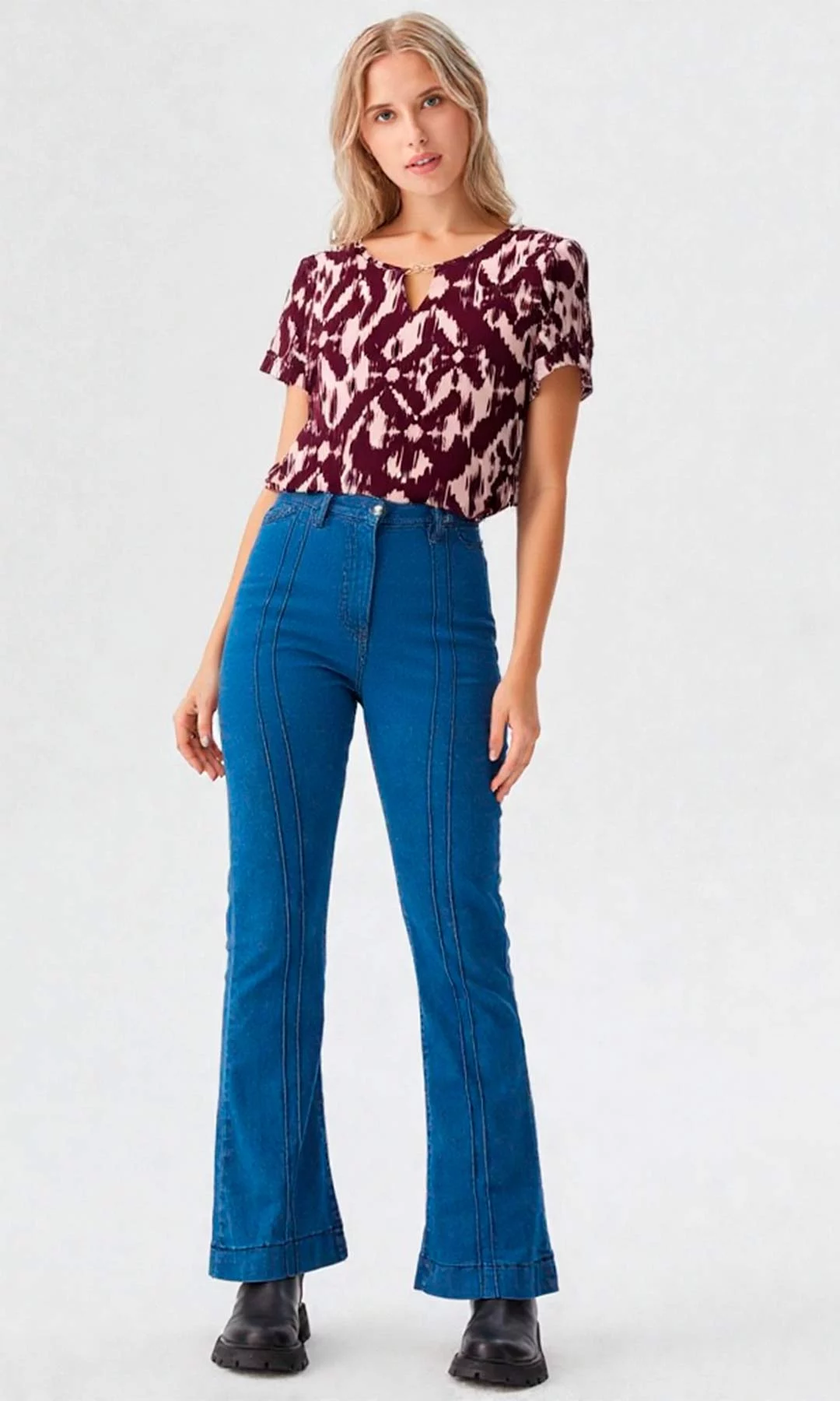 Camiseta mujer manga corta estampada - Imagen 2