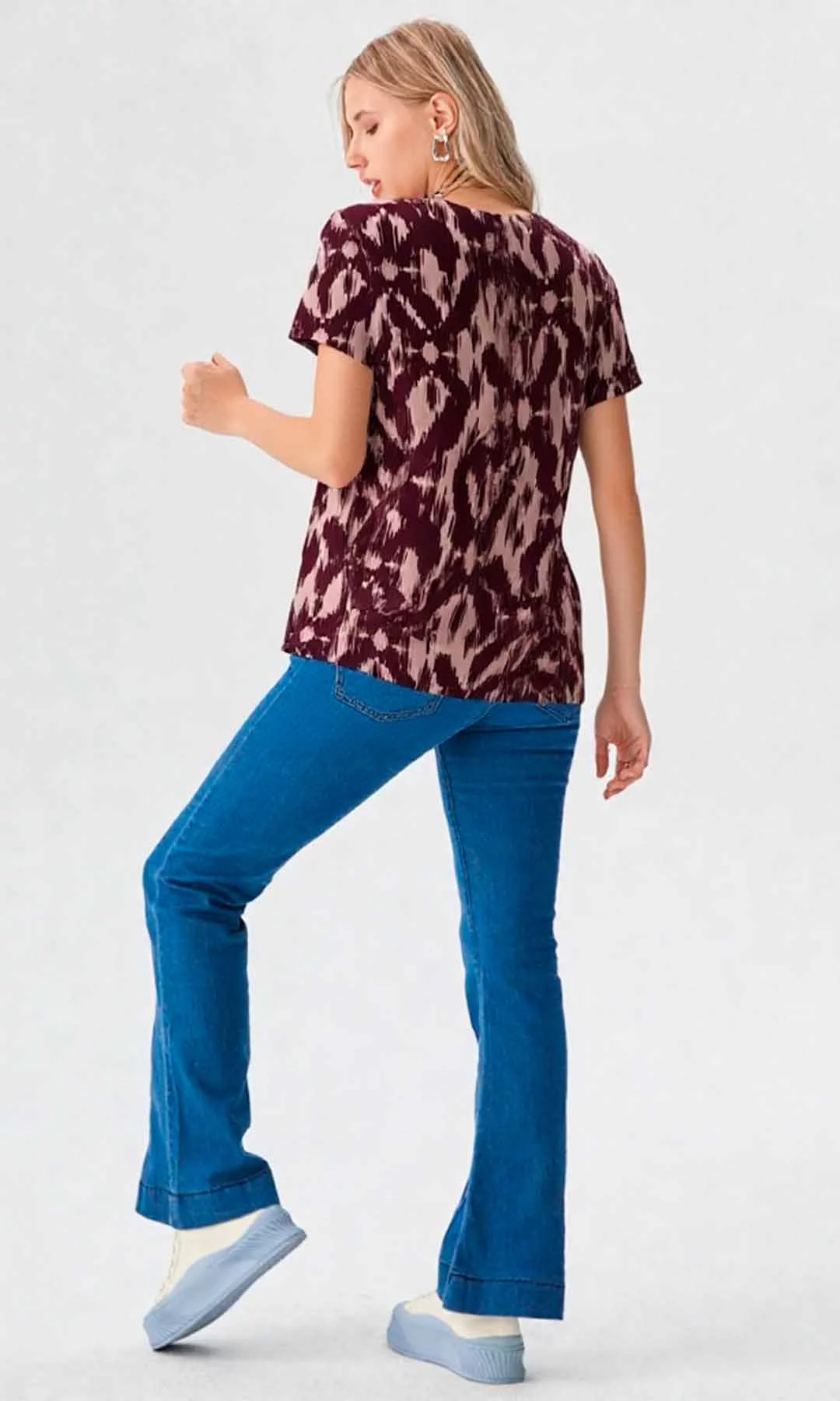 Camiseta mujer manga corta estampada - Imagen 4