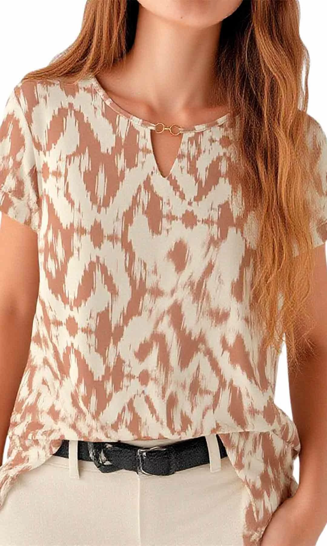 Camiseta mujer manga corta estampada - Imagen 9