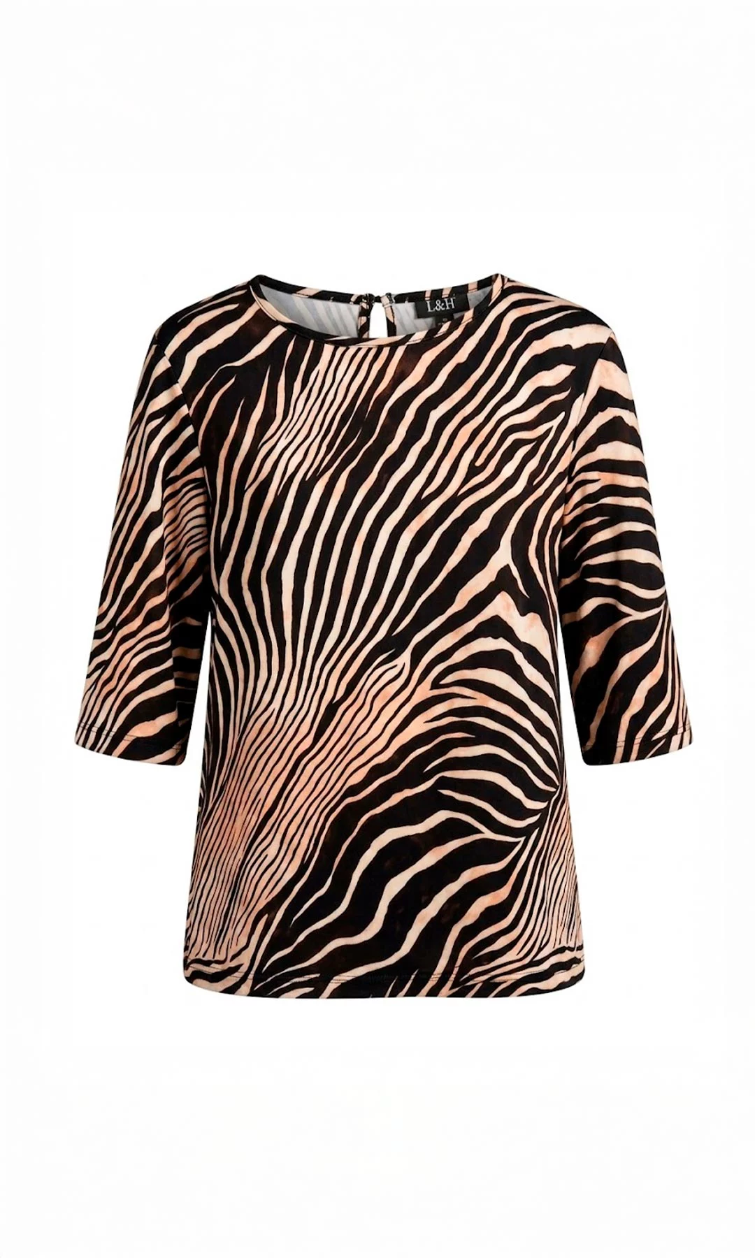 Camiseta mujer manga 3/4 estampada - Imagen 4