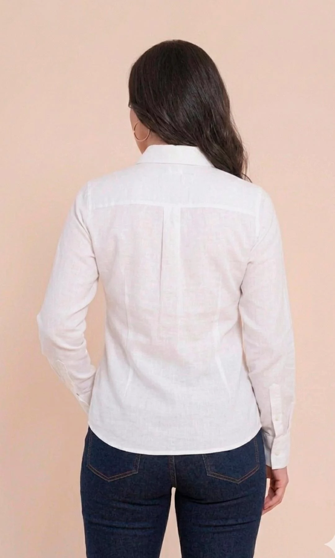 Blusa mujer manga larga unicolor - Imagen 4