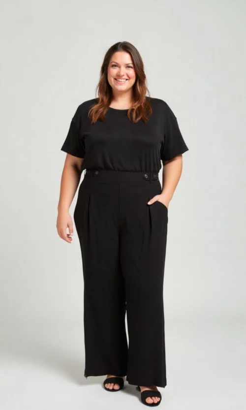 Pantalón mujer unicolor