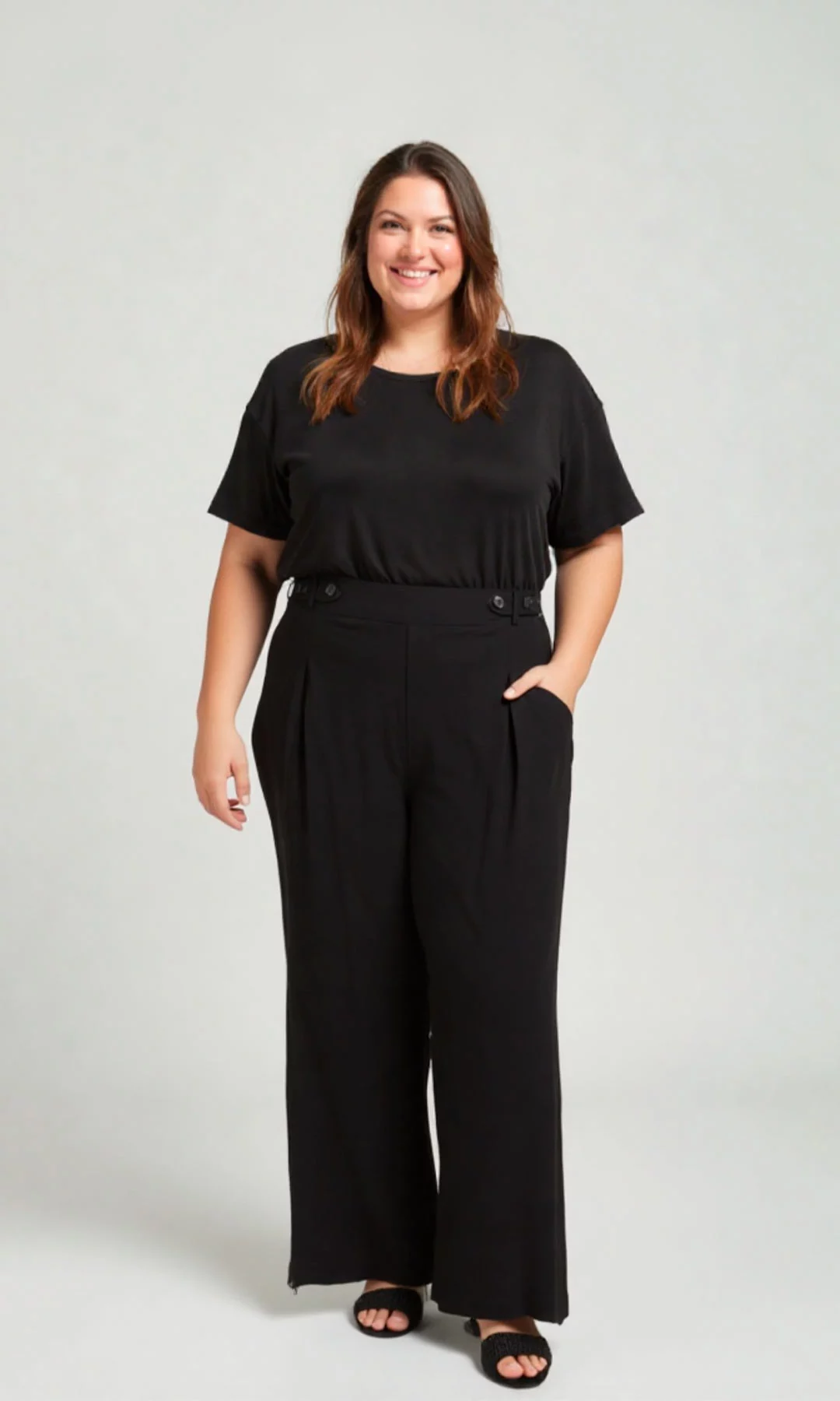 Pantalón mujer unicolor