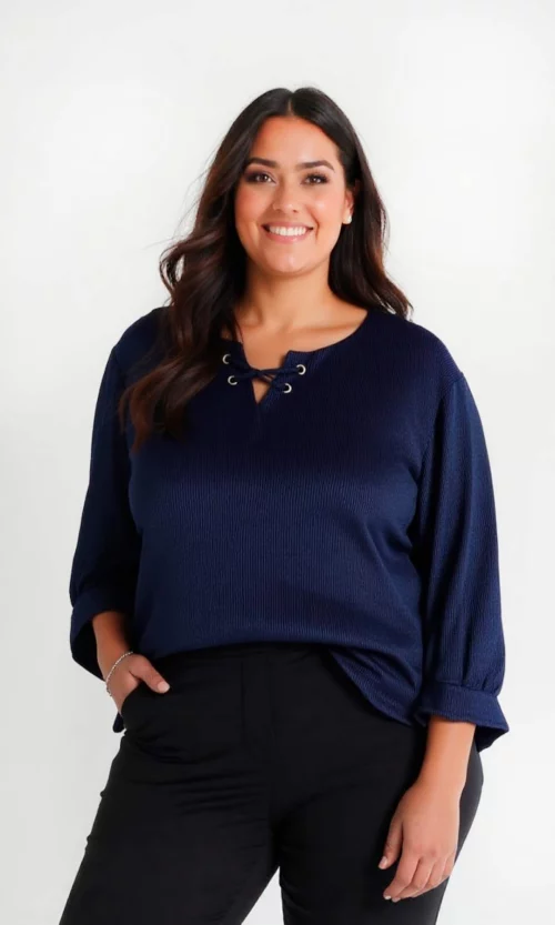 Camiseta mujer manga 3/4 unicolor