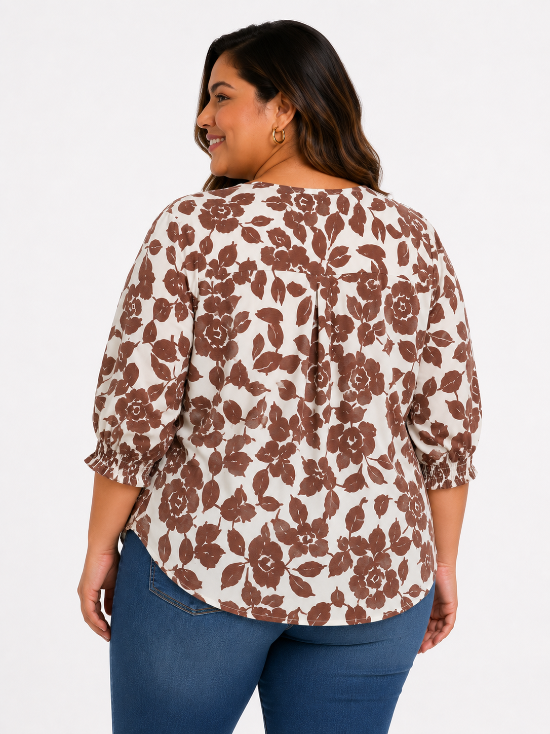 Camiseta mujer manga 3/4 estampada - Imagen 6