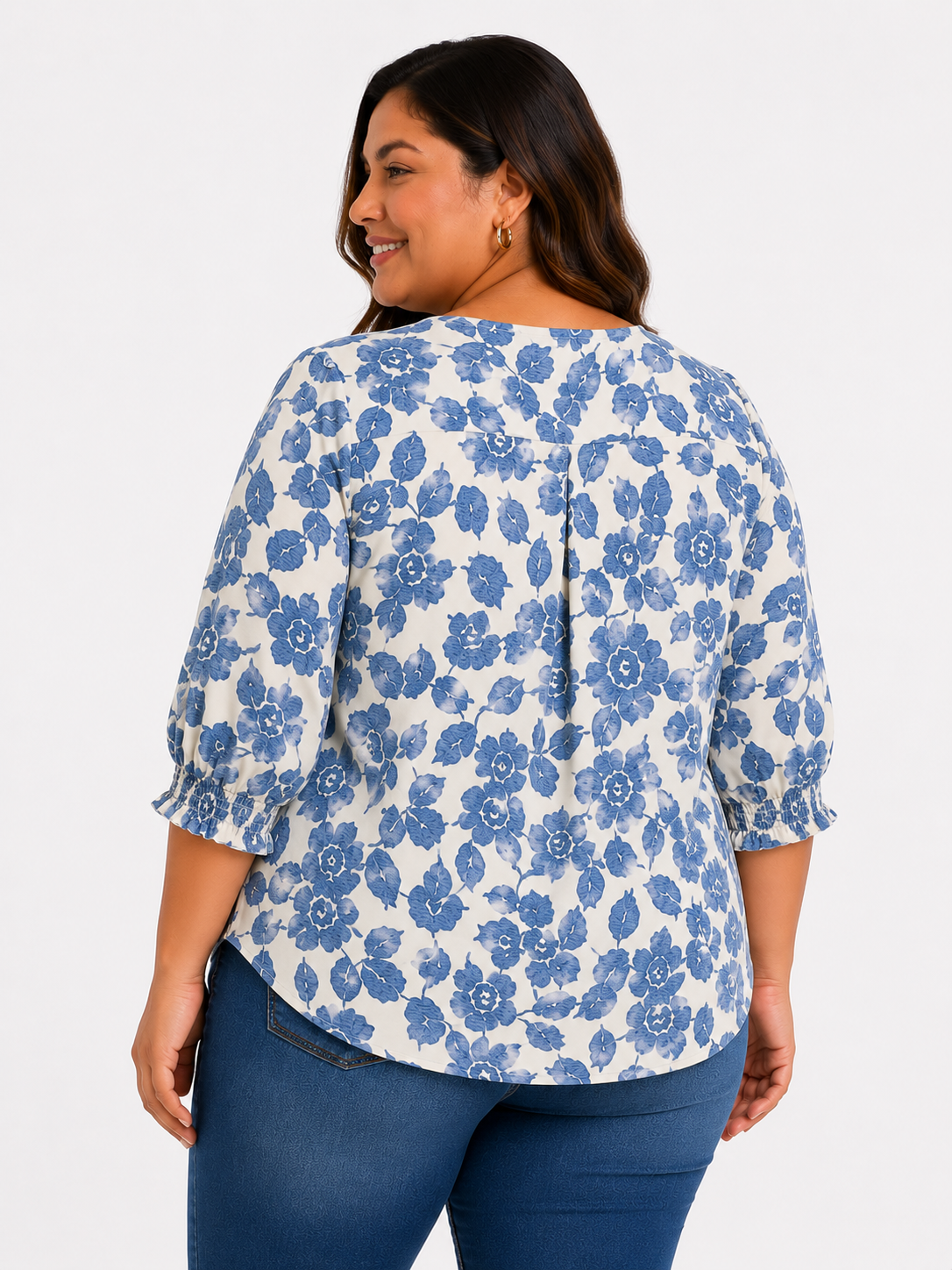 Camiseta mujer manga 3/4 estampada - Imagen 3