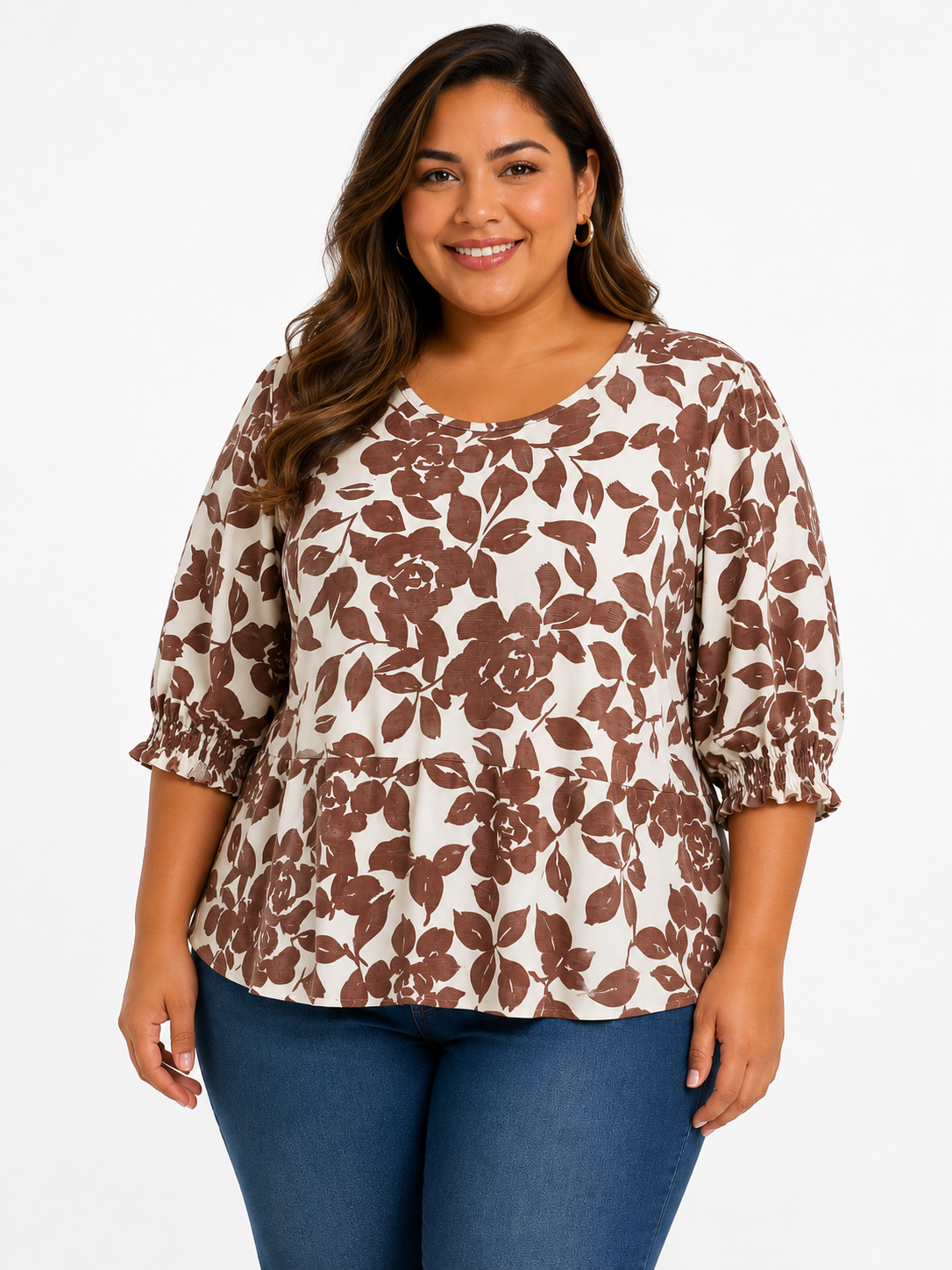 Camiseta mujer manga 3/4 estampada - Imagen 4