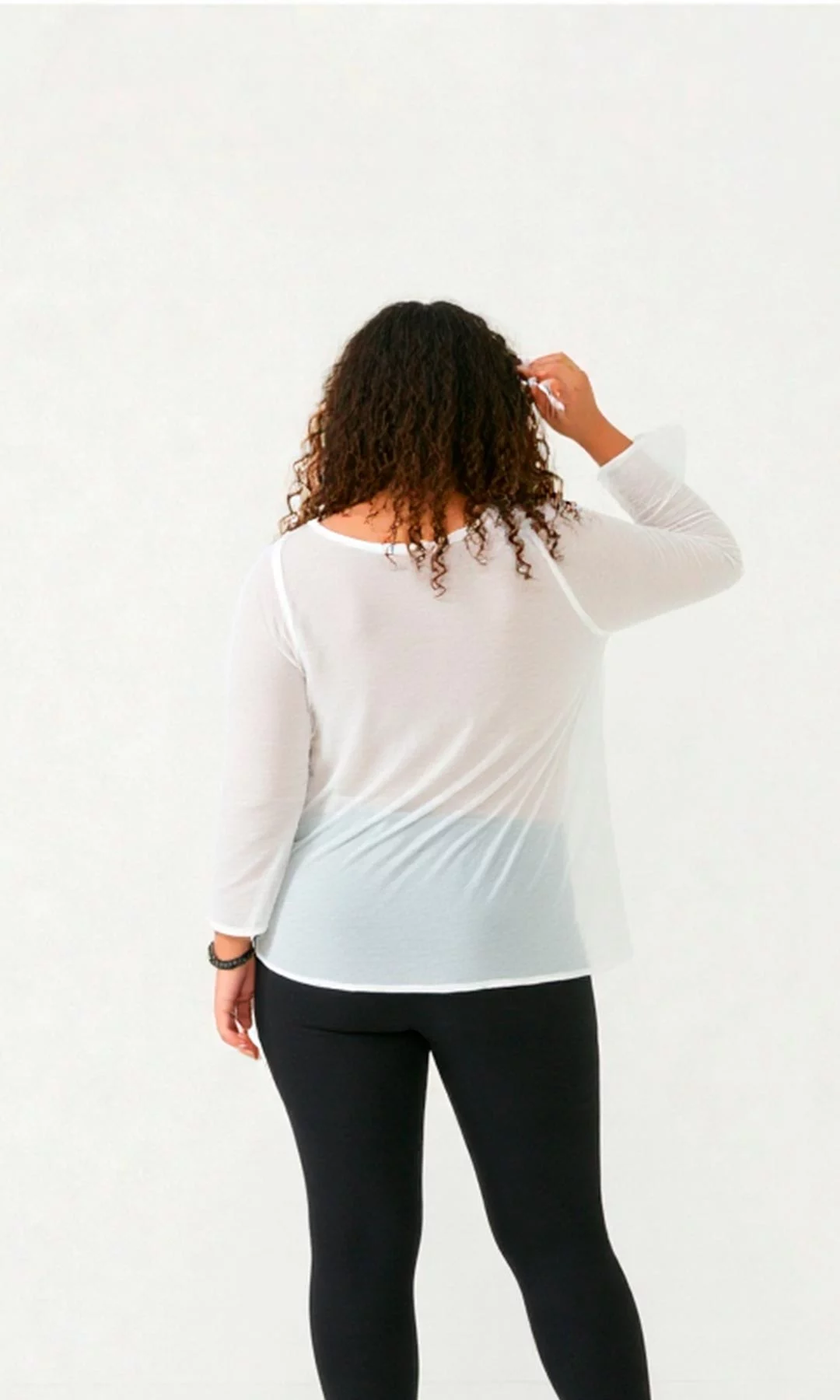 Blusa mujer manga 3/4 unicolor - Imagen 7