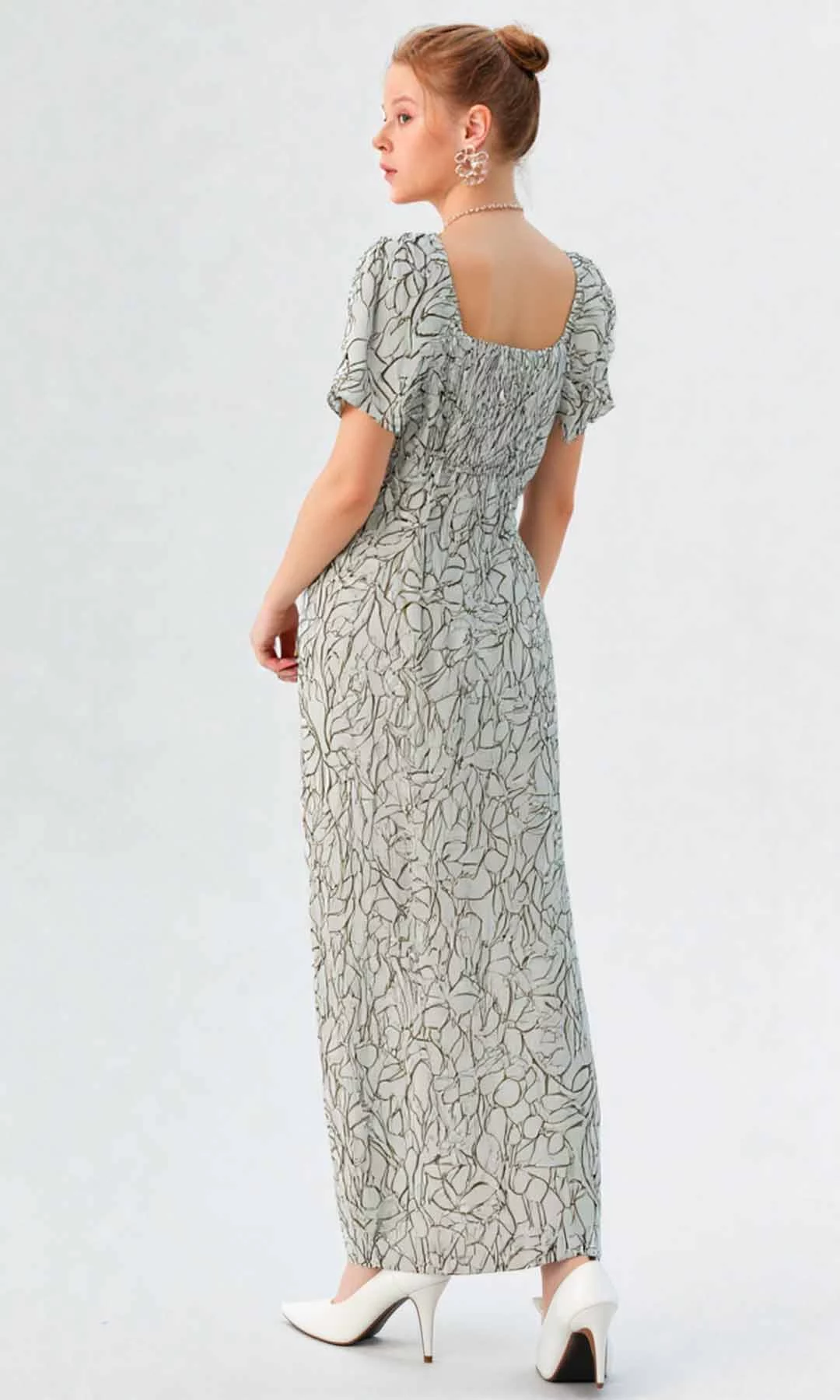 Vestido mujer manga corta estampado - Imagen 5