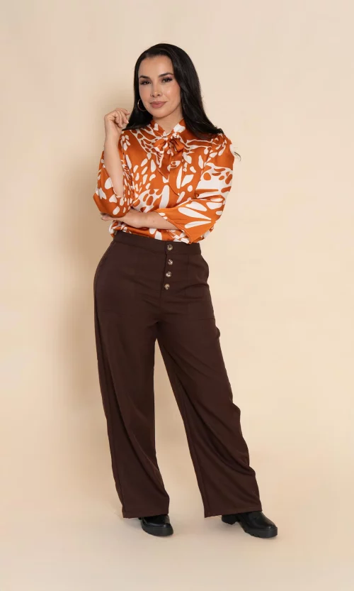 Pantalón mujer unicolor