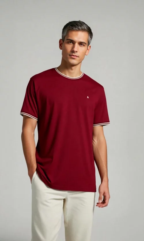 T-Shirt hombre manga corta unicolor