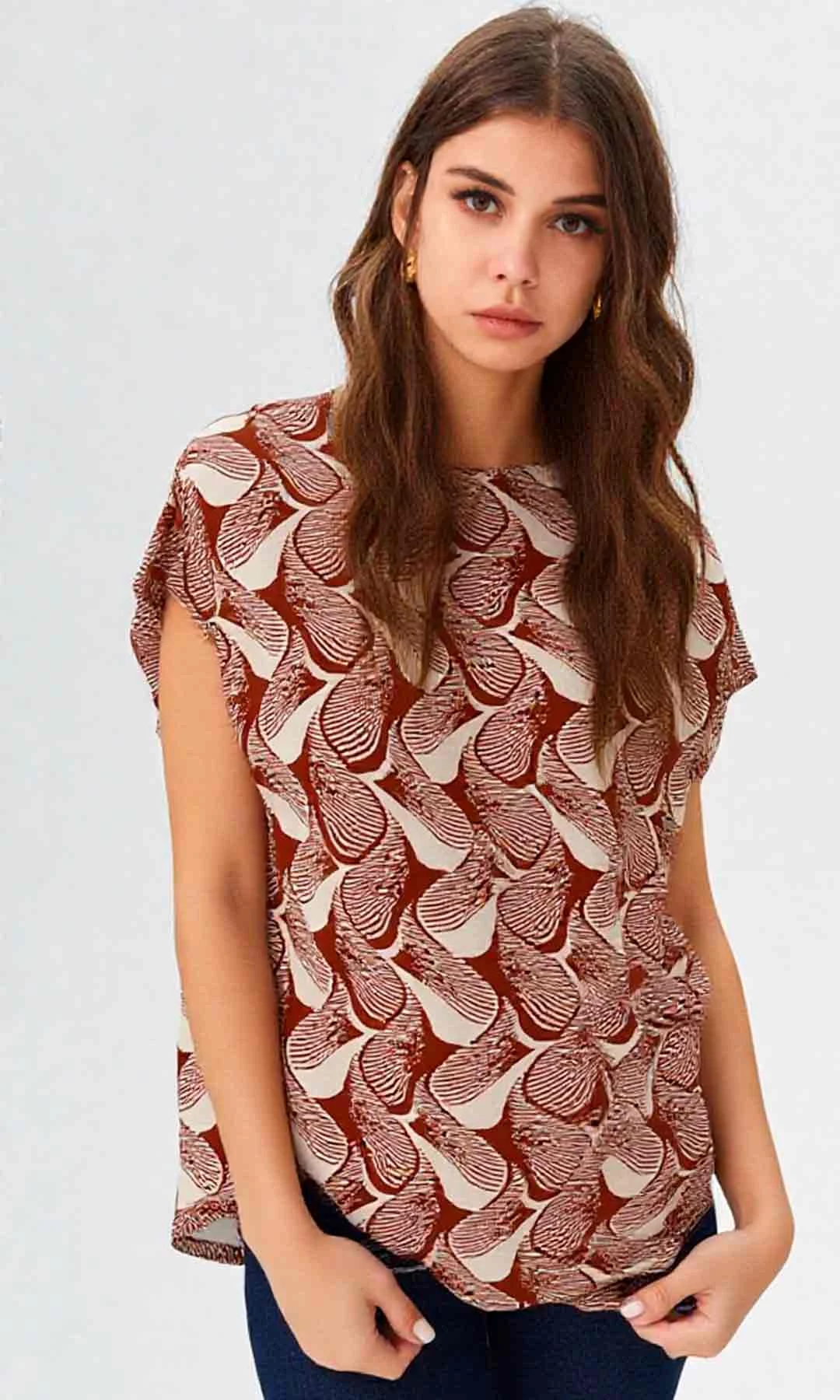 Camiseta mujer manga corta estampada - Imagen 5