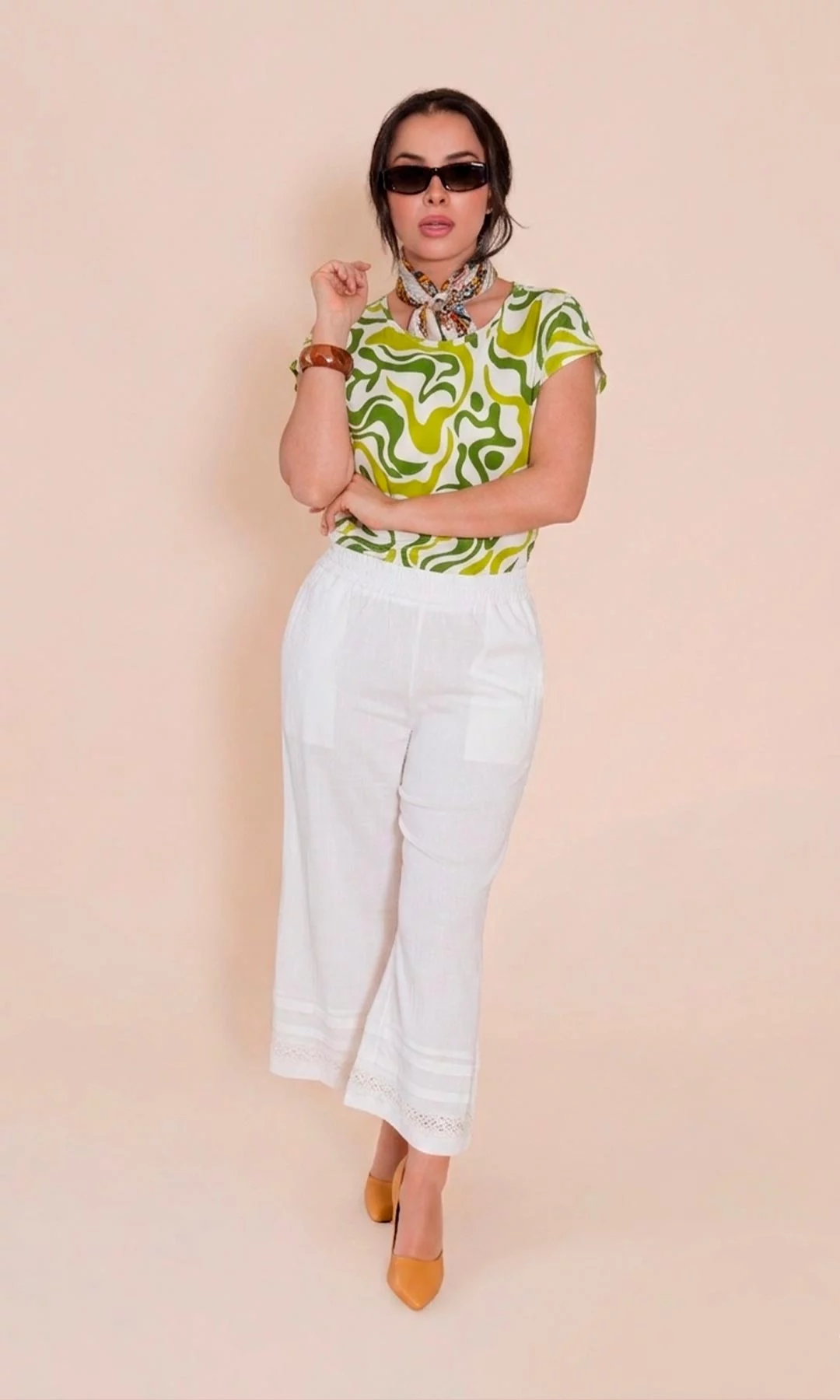 Camiseta mujer manga corta estampada