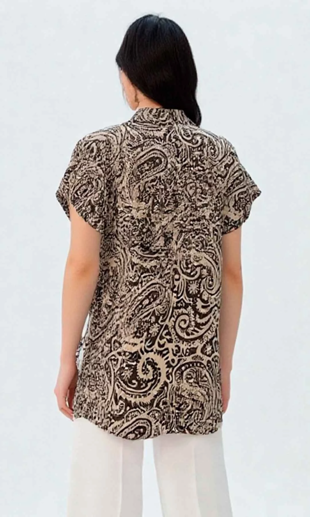 Blusa mujer manga corta estampada - Imagen 6