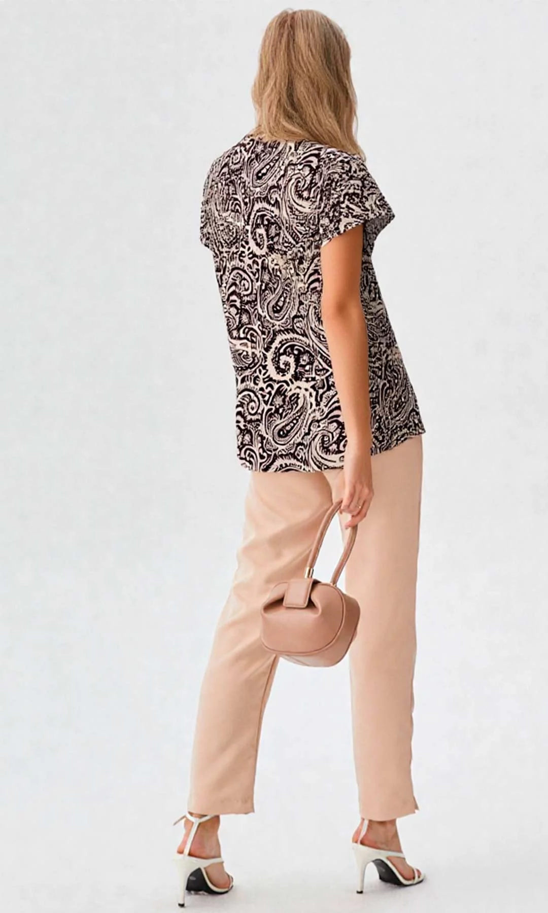 Blusa mujer manga corta estampada - Imagen 3