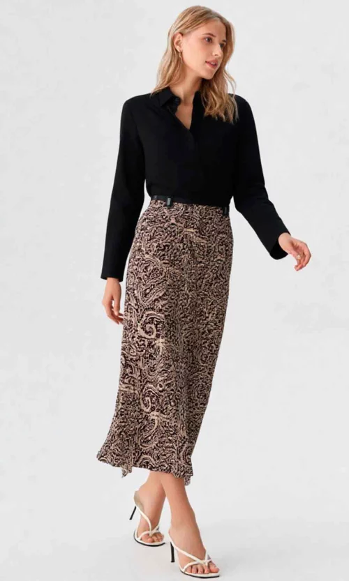 Falda mujer estampada