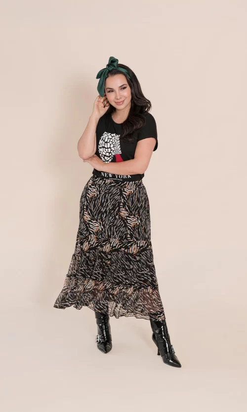 Falda mujer estampada