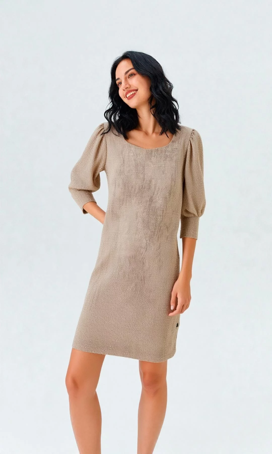 Vestido mujer unicolor - Imagen 4