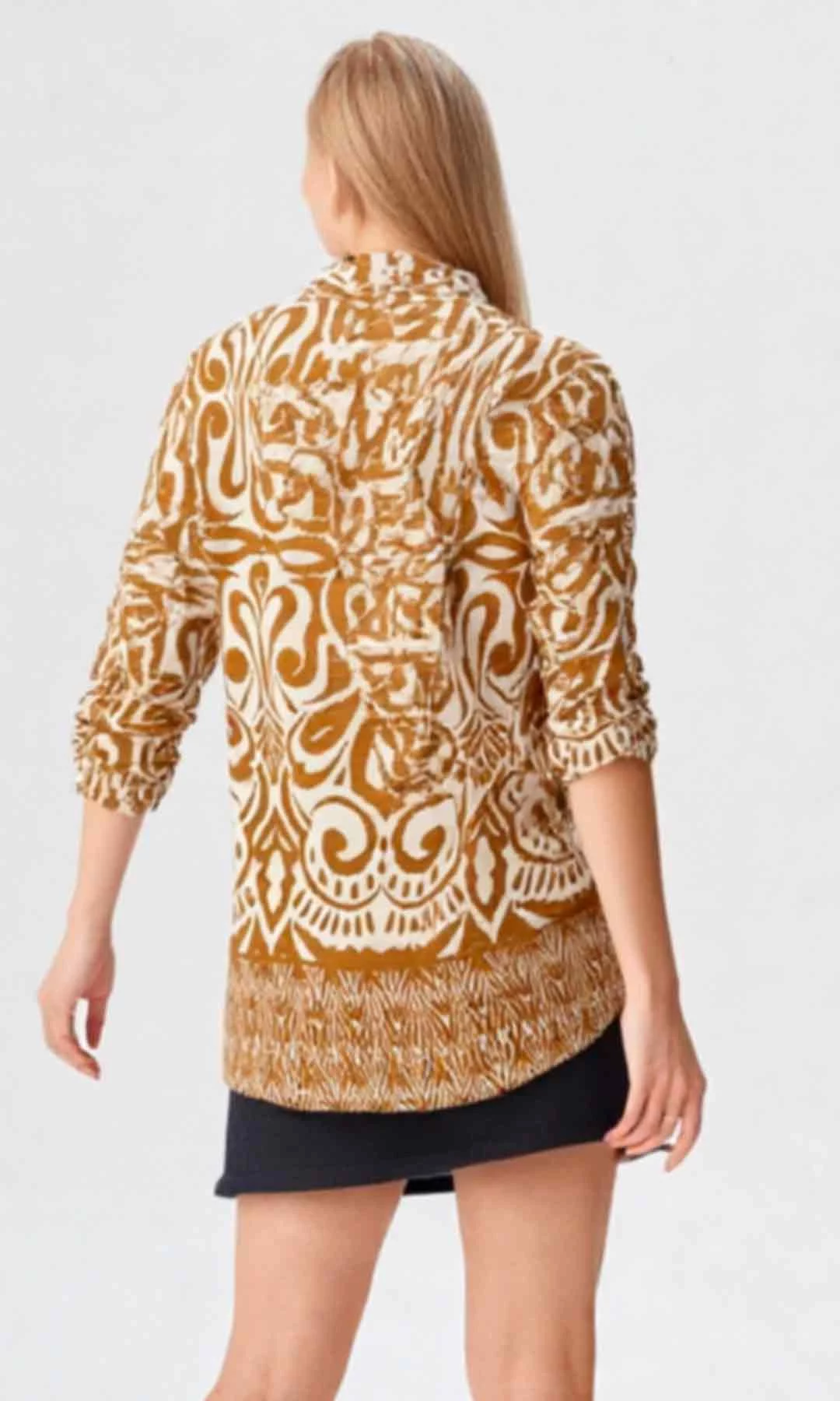 Blusa mujer manga 3/4 estampada - Imagen 5