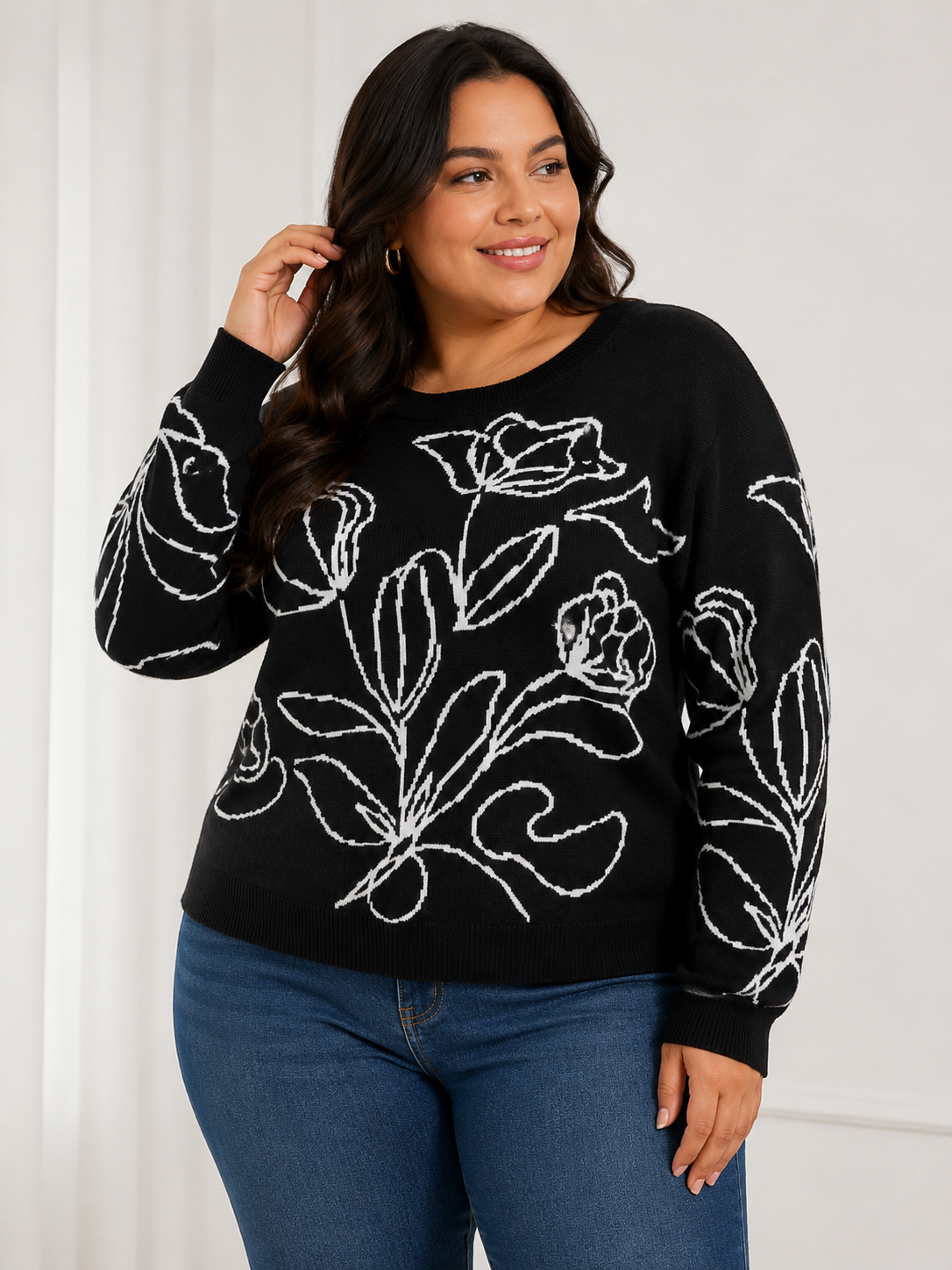 Capa mujer estampada