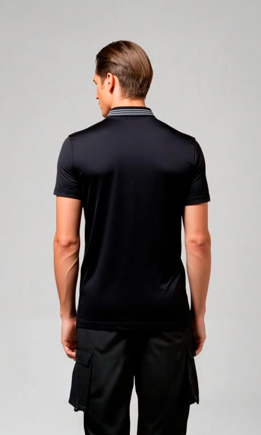 Polo hombre manga corta rayas - Imagen 3