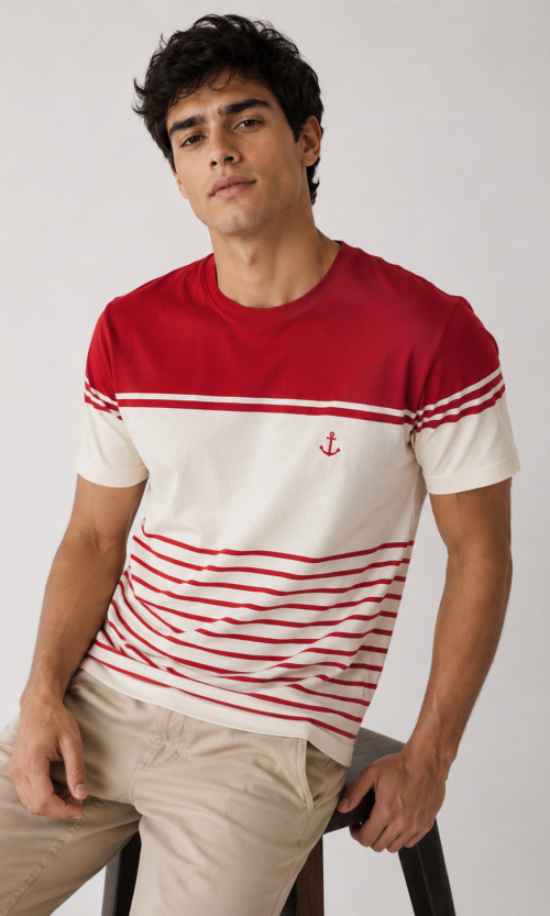 T-Shirt hombre rayas
