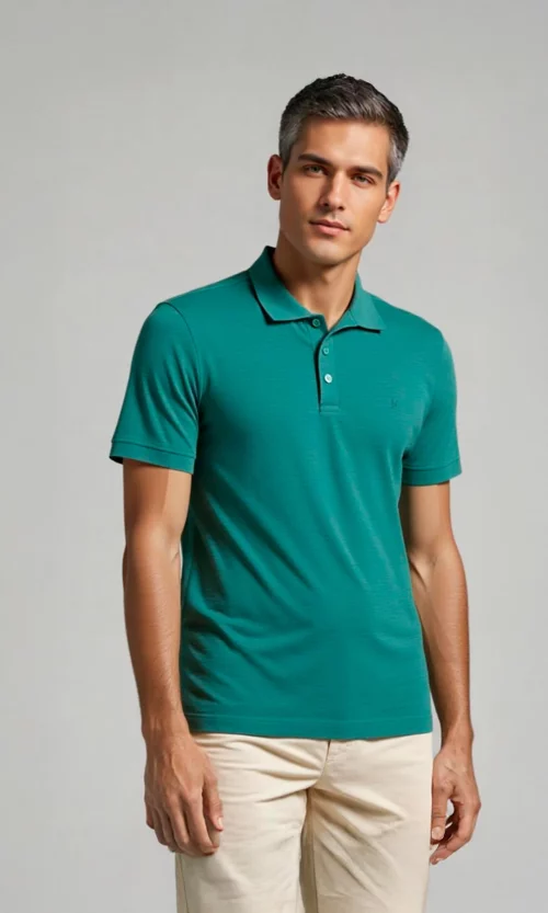 Polo hombre unicolor